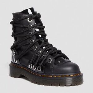 Dr. Martens Women's Daria BEX Platform Retro Black Lucido Leather US 8 RARE!!!